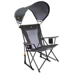 GCI Outdoor SunShade Rocker Chair With SPF SunShade And Phone Pocket - 38.8in x 35.6in x 26.2in