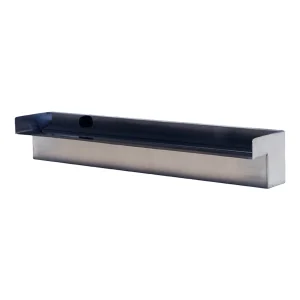 Half Off Ponds Steel Elegance Stainless Steel Spillway, 24 in, 304 SS, 1.5 in Back Inlet