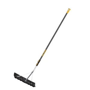 True Temper Snow Roof Rake Scraper With 17-ft Telescoping Handle, 22-in Blade - 193055510