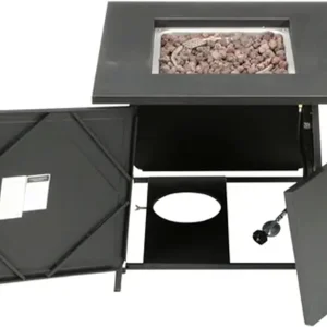 Four Seasons Courtyard 28-Inch Square 50,000 BTU Gas Fire Pit Table - SRGF11634