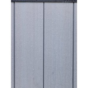 Artisan Plastic Storage Shed 9 ft W x 7.5 ft D Grey & Black - Artisan 97
