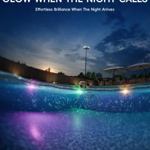 Solar LED Pool Light - 42 LEDs, 10 Color Options
