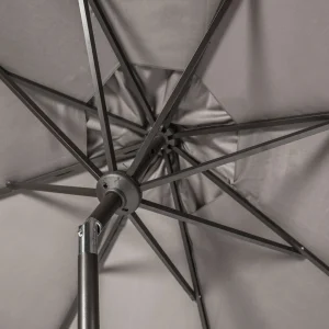Safavieh Patio Umbrella 9' Crank Tilt Navy/White - Venice