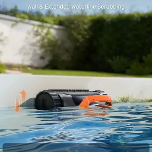 Cordless Robotic Pool Vacuum Cleaner With Smart Navigation And Wall And Waterline Cleaning