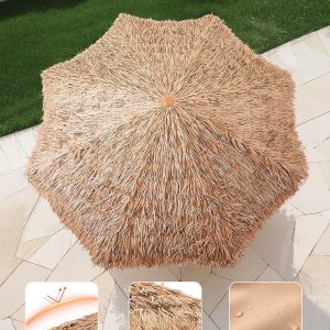Thatched Tiki Patio Umbrella 9 ft