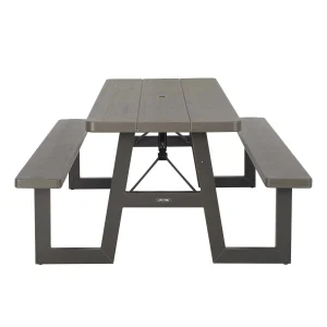 Lifetime 6-Foot W-Frame Folding Picnic Table, Brown - 60233