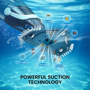 Cordless Handheld Pool Vacuum Cleaner With 80-Minute Runtime And 3.2-6.4 ft Telescopic Pole