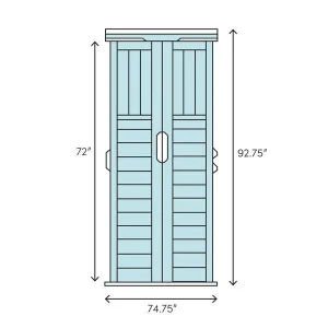Suncast Resin Storage Shed 6 ft. 3 in. W x 5 ft. 6 in. D - BMS6510D