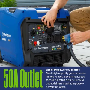 Westinghouse Tri-Fuel Portable Inverter Generator 8200 Peak Watt With Remote Electric Start - iGen8200TFc
