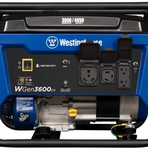 Westinghouse Portable Generator 3600 Running Watts 4650 Peak Watts 30A Outlet - 212cc