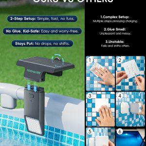 Solar LED Pool Light - 42 LEDs, 10 Color Options