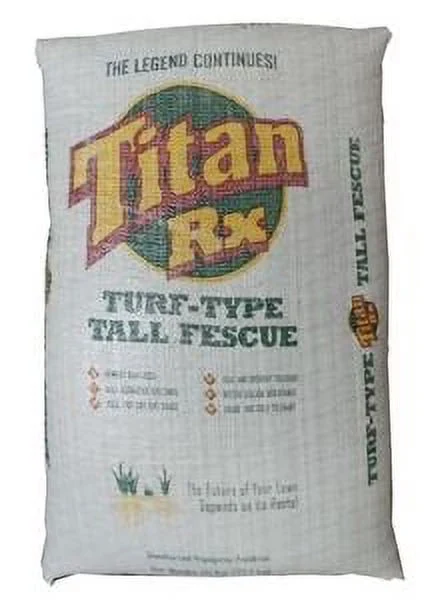 Dibbs Seed Titan RX Tall Fescue Grass Seed, Certified, 50 Lbs - Titan RX