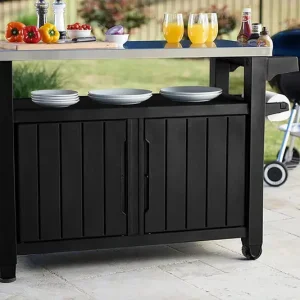 Keter Outdoor Storage Table And Prep Station With 78 Gallon Storage - Unity XL
