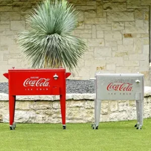 Leigh Country Coca-Cola Metal Outdoor Patio Cooler, 60 Qt - CP 98111