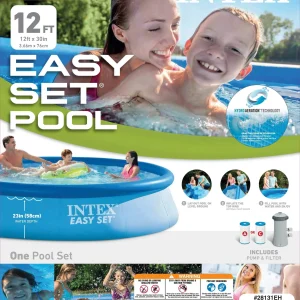 Intex Easy Set Above Ground Swimming Pool 12 ft x 30 in With Filter Pump - 28131EH