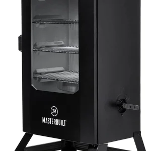 Masterbuilt 40 inch Digital Electric Smoker With Window, Legs, 4 Racks, Black