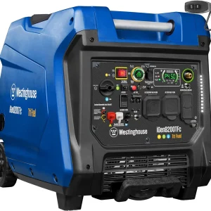 Westinghouse Tri-Fuel Portable Inverter Generator 8200 Peak Watt With Remote Electric Start - iGen8200TFc