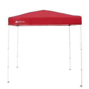 Ozark Trail Instant Canopy Outdoor Shade Shelter, Brilliant Red, 4 ft. x 6 ft. x 85 in.