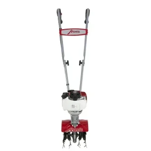 MANTIS Mini Tiller Cultivator 25-cc 9-in Front-Tine Forward-Rotating Red - 7268