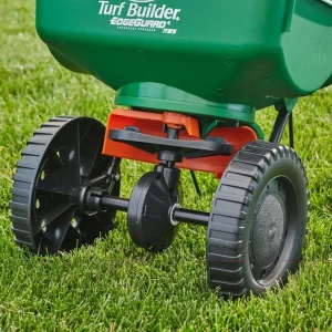 Scotts Turf Builder EdgeGuard Mini Broadcast Spreader - 5,000 Sq. Ft.