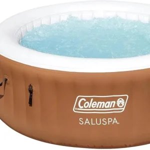 2-4 Person Inflatable Hot Tub With 120 Air Jets And Insulated Cover