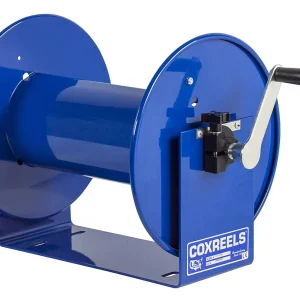 Coxreels Compact Hand Crank Steel Hose Reel, 4,000 PSI, Holds 3/8 in x 50 ft Hose - 112-3-50