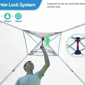Quictent 10 x 10 ft Pop-Up Canopy Tent With Reflective Top, Fluorescent Rope And Vented Top