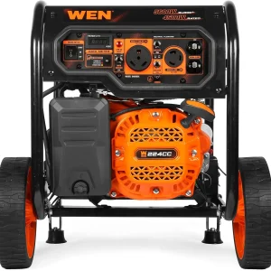 WEN 5600-Watt Portable Generator, Electric Start, 224cc, Transfer-Switch And RV-Ready - GN5602X
