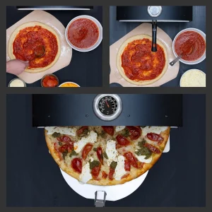 Deco Chef Outdoor Pizza And Grill Oven With 13in Pizza Stone, Black - DGPZG100BLK