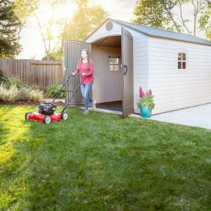 Lifetime Plastic Storage Shed 8 ft. W x 15 ft. D, Desert Sand - 60075