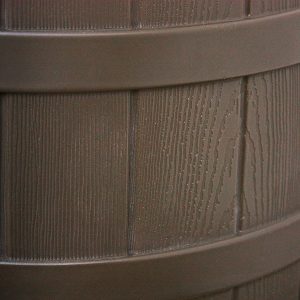 50-Gallon Outdoor Plastic Rain Barrel
