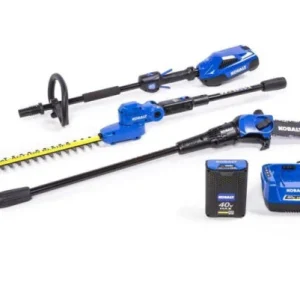 40V MAX Cordless Pole Hedge Trimmer And Pole Saw Combo Kit, 20-Inch Blades, 8-Inch Saw, Battery And Charger