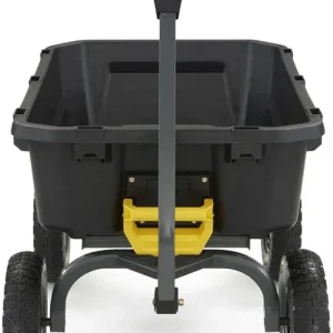 Poly Dump Garden Cart With No-Flat Tires, 7 Cubic Feet, 1200-Pound Capacity, Black - 7GCG-NF