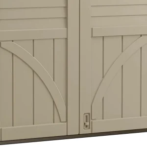 Suncast All-Weather Resin Horizontal Outdoor Storage Shed, 34 Cu. Ft., Taupe