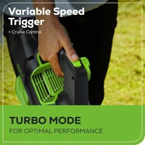 Greenworks 80V Brushless Cordless Leaf Blower, 700 CFM / 170 MPH, 2.5Ah Battery And 40-Min Rapid Charger