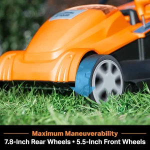 LawnMaster 48V Max Brushless Lawn Mower With 2 x 24V Max 4.0Ah Batteries And Dual Charger - CLMF4817E