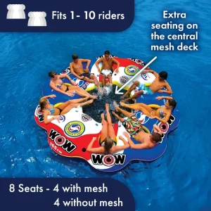Bestway Inflatable Floating Island Raft For 10 People