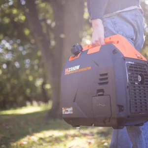 WEN Portable Inverter Generator 2350-Watt Gasoline, Black - 56235i