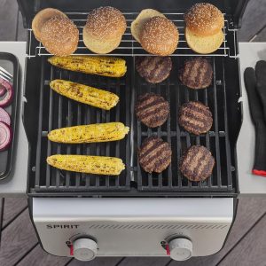 Weber Liquid Propane Gas Grill, 3 Burners, Black, Porcelain-Enameled Cast-Iron Grates - Spirit E-310