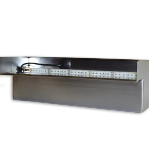 Half Off Ponds Steel Elegance Stainless Steel Spillway, 24 in, 304 SS, 1.5 in Back Inlet