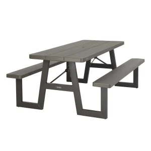 Lifetime 6-Foot W-Frame Folding Picnic Table, Brown - 60233