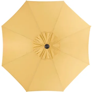 Safavieh Patio Umbrella 9' Crank Tilt Navy/White - Venice
