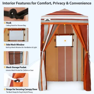 EAGLE PEAK Ultra Compact 4 ft x 4 ft Pop-Up Changing Room Canopy - Flex