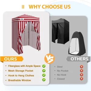 EAGLE PEAK Ultra Compact 4 ft x 4 ft Pop-Up Changing Room Canopy - Flex