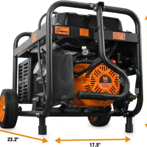 WEN Dual Fuel Portable Generator 4750-Watt 120V/240V With Wheel Kit And Electric Start - DF475T