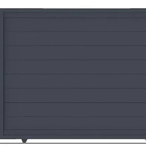 Casanoov Aluminum Swing Gate 392 cm x 161 cm Anthracite Gray RAL 7016 - KIT-000024