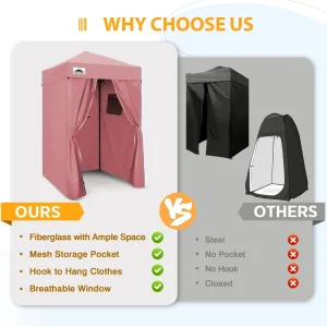 EAGLE PEAK Ultra Compact 4 ft x 4 ft Pop-Up Changing Room Canopy - Flex