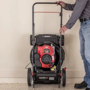 Black Max 21-Inch 150cc Gas Push Mower With Mow-N-Stow - MNA152717