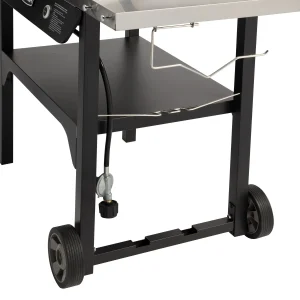 Cuisinart Outdoor Wok Station With Prep Table, 50,000 BTU, 14 inch Carbon Steel Wok - Black