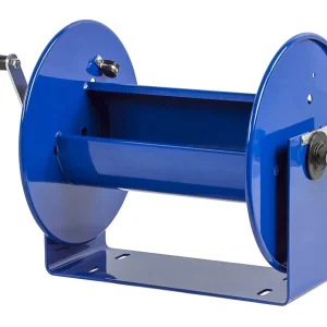Coxreels Compact Hand Crank Steel Hose Reel, 4,000 PSI, Holds 3/8 in x 50 ft Hose - 112-3-50